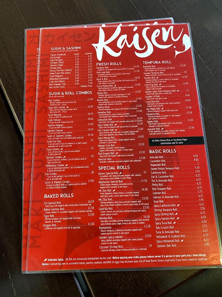 Kaisen Restaurant Menu image 4